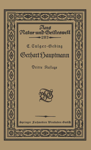 Gerhart Hauptmann von Sulger-Gebing,  Emil