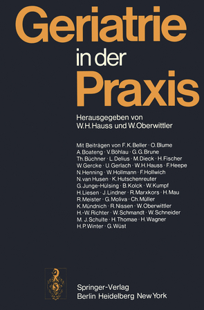 Geriatrie in der Praxis von Hauss,  W.H., Oberwittler,  W.