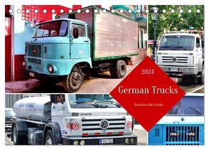 German Trucks – Deutsche LKW in Kuba (Tischkalender 2024 DIN A5 quer), CALVENDO Monatskalender von von Loewis of Menar,  Henning