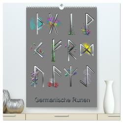 Germanische Runen (hochwertiger Premium Wandkalender 2024 DIN A2 hoch), Kunstdruck in Hochglanz von Kauss,  Kornelia