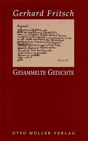 Gesammelte Gedichte von Fritsch,  Gerhard, Urbach,  Reinhard