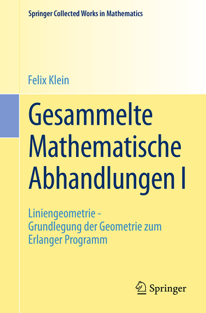 Gesammelte Mathematische Abhandlungen I von Fricke,  R., Klein,  Felix, Ostrowski,  A.