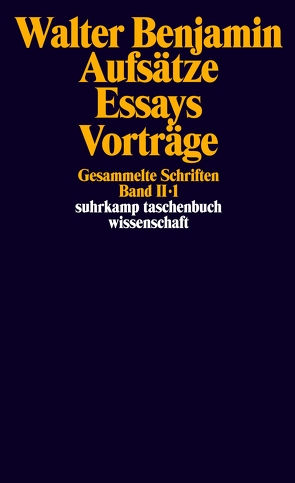 Gesammelte Schriften von Adorno,  Theodor W., Benjamin,  Walter, Scholem,  Gershom, Schweppenhäuser,  Hermann, Tiedemann,  Rolf