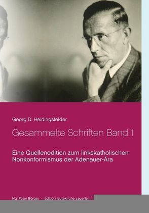 Gesammelte Schriften Band 1 von Bürger,  Peter, Heidingsfelder,  Georg D.