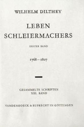 Gesammelte Schriften von Dilthey,  Wilhelm