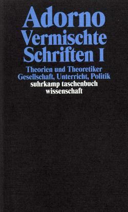 Gesammelte Schriften in 20 Bänden von Adorno,  Theodor W.