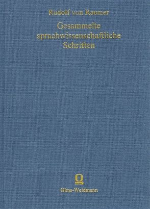 Gesammelte sprachwissenschaftliche Schriften von Raumer,  Rudolf