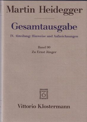 Zu Ernst Jünger von Heidegger,  Martin, Trawny,  Peter