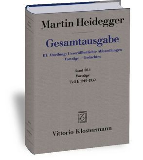 Vorträge von Heidegger,  Martin, Neumann,  Günther