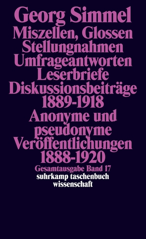 Gesamtausgabe in 24 Bänden von Jaenichen,  Cornelia, Köhnke,  Klaus Christian, Schullerus,  Erwin, Simmel,  Georg