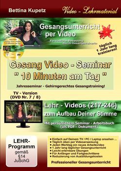 GESANG VIDEO – SEMINAR – DVD Nr. 7 von Kupetz,  Bettina