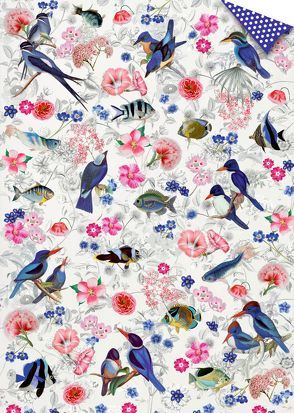 Geschenkpapier-Bogen – Paradiesvögel (Behr) von Behr,  Barbara