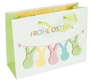 Geschenktasche „Frohe Ostern“, Handmade mit 3D Effekt klein von Trötsch Verlag