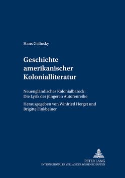 Geschichte amerikanischer Kolonialliteratur von Herget,  Winfried