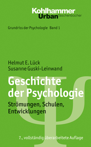 Geschichte der Psychologie von Guski-Leinwand,  Susanne, Leplow,  Bernd, Lück,  Helmut E., Salisch,  Maria von