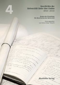 Geschichte der Universität Unter den Linden 1810-2010 von Hess,  Volker, Hoffmann,  Dieter, Tenorth,  Heinz-Elmar