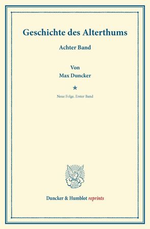 Geschichte des Alterthums. von Duncker,  Max