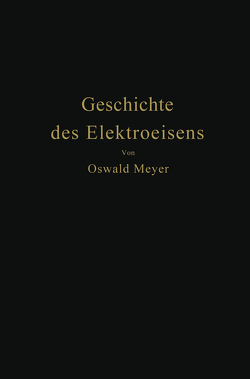 Geschichte des Elektroeisens von Meyer,  Oswald