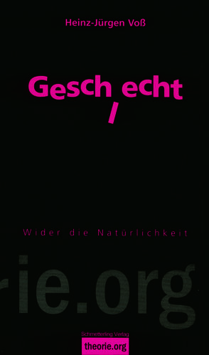 Geschlecht, 4. Auflage von Voß,  Heinz-Jürgen