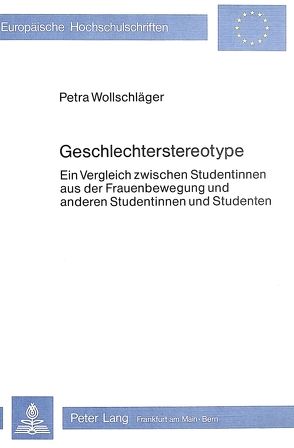 Geschlechterstereotype von Wollschlaeger,  Petra