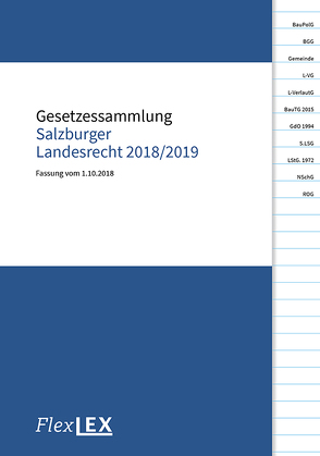 Gesetzessammlung Salzburger Landesrecht 2018/2019