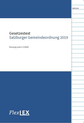 Gesetzestext Salzburger Gemeindeordnung