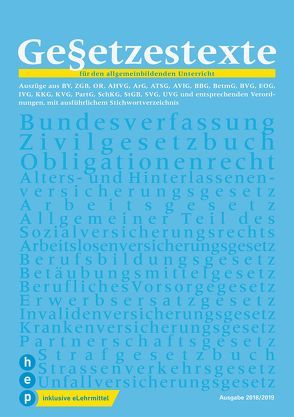 Gesetzestexte 2018/19 (Print inkl. eLehrmittel) von Haupt,  Men