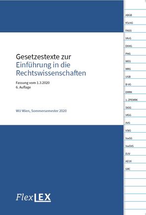 Gesetzestexte zur Einführung in die Rechtswissenschaften