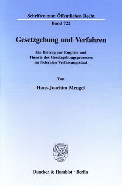 Gesetzgebung und Verfahren. von Mengel,  Hans-Joachim