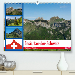 Gesichter der Schweiz – Walliser Weiden (Premium, hochwertiger DIN A2 Wandkalender 2023, Kunstdruck in Hochglanz) von Gaymard,  Alain