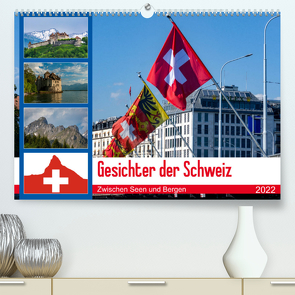 Gesichter der Schweiz, Zwischen Seen und Bergen (Premium, hochwertiger DIN A2 Wandkalender 2022, Kunstdruck in Hochglanz) von Gaymard,  Alain