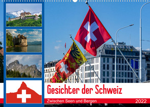 Gesichter der Schweiz, Zwischen Seen und Bergen (Wandkalender 2022 DIN A2 quer) von Gaymard,  Alain