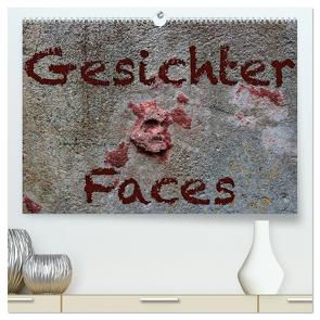 Gesichter – Faces (hochwertiger Premium Wandkalender 2024 DIN A2 quer), Kunstdruck in Hochglanz von Reichenauer,  Maria