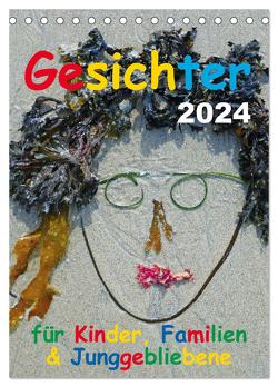 Gesichter für Kinder, Familien & Junggebliebene (Tischkalender 2024 DIN A5 hoch), CALVENDO Monatskalender von Vogl,  Oskar