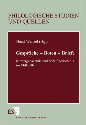 Gespräche – Boten – Briefe von Wenzel,  Horst