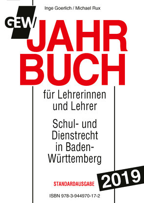 GEW-Jahrbuch 2019 von Goerlich,  Inge, Rux,  Michael