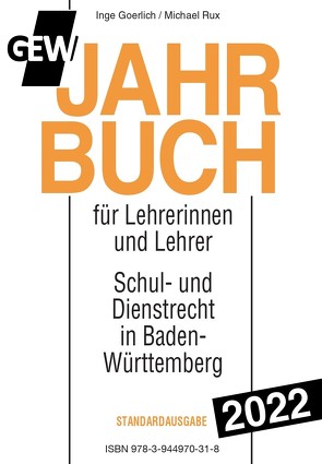 GEW-Jahrbuch 2022 von Goerlich,  Inge, Rux,  Michael