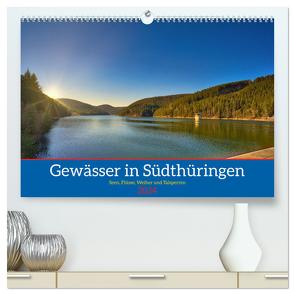 Gewässer in Südthüringen (hochwertiger Premium Wandkalender 2024 DIN A2 quer), Kunstdruck in Hochglanz von Irmer,  Torsten