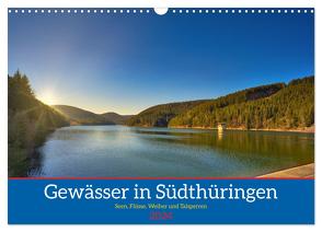 Gewässer in Südthüringen (Wandkalender 2024 DIN A3 quer), CALVENDO Monatskalender von Irmer,  Torsten