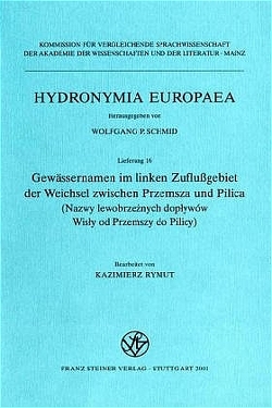 Gewässernamen im linken Zuflußgebiet der Weichsel zwischen Przemsza und Pilica von Rymut,  Kazimierz