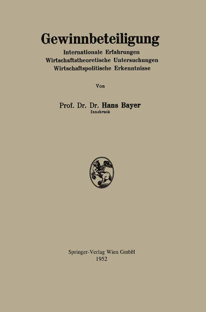 Gewinnbeteiligung von Bayer,  Hans