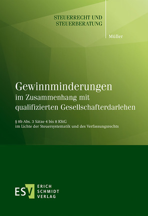 Gewinnminderungen im Zusammenhang mit qualifizierten Gesellschafterdarlehen von Müller,  Dominik