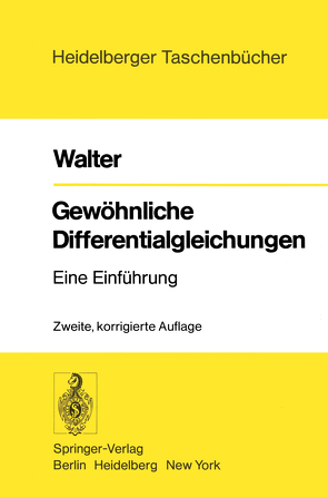 Gewöhnliche Differentialgleichungen von Walter,  Wolfgang