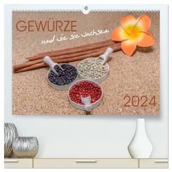 Gewürze und wie sie wachsen (hochwertiger Premium Wandkalender 2024 DIN A2 quer), Kunstdruck in Hochglanz von Anoraganingrum,  Dwi