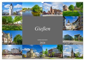 Gießen Impressionen (Wandkalender 2024 DIN A2 quer), CALVENDO Monatskalender von Meutzner,  Dirk