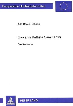 Giovanni Battista Sammartini von Gehann,  Ada Beate