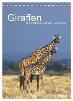 Giraffen – Die Grazien in Afrikas Savannen (Tischkalender 2024 DIN A5 hoch), CALVENDO Monatskalender von Tewes,  Rainer