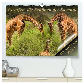 Giraffen, die Schönen der Savanne (hochwertiger Premium Wandkalender 2024 DIN A2 quer), Kunstdruck in Hochglanz von Schwerin,  Heinz-Peter