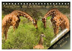 Giraffen, die Schönen der Savanne (Tischkalender 2024 DIN A5 quer), CALVENDO Monatskalender von Schwerin,  Heinz-Peter