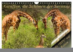 Giraffen, die Schönen der Savanne (Wandkalender 2024 DIN A4 quer), CALVENDO Monatskalender von Schwerin,  Heinz-Peter